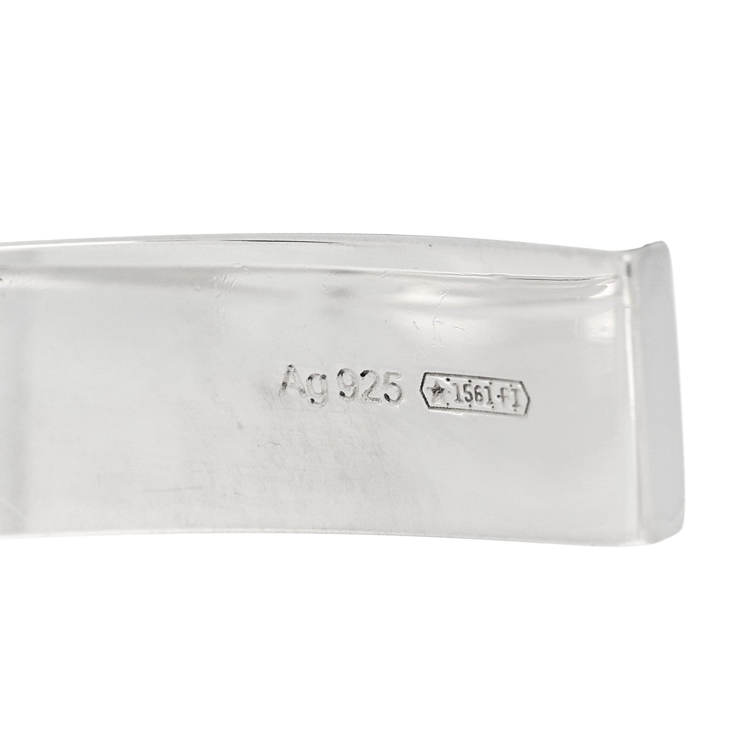 Gucci Sterling Silver G Cut Out Hoop Earrings 5 of 5