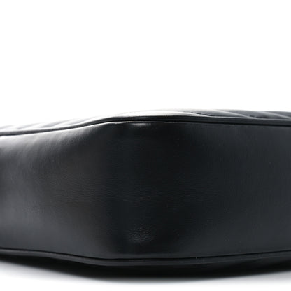 Saint Laurent Calfskin Matelasse Monogram Monochrome Lou Camera Bag Black 9 of 10