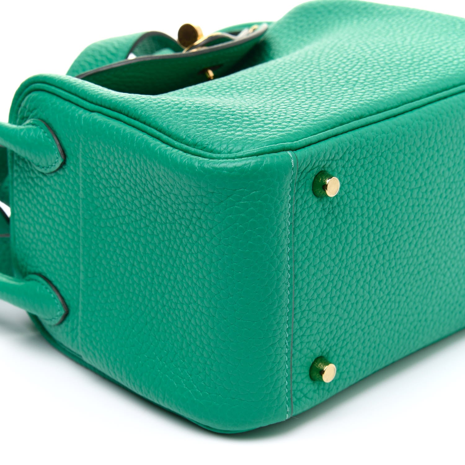 Hermes Taurillon Clemence Mini Lindy 20 Menthe 9 of 11