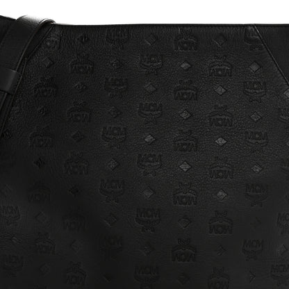 MCM Calfskin Ottomar Monogram Klara Medium Hobo Black 8 of 13