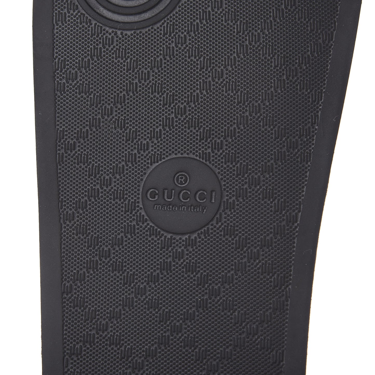 Rubber Womens Logo Slide Sandals 39 Black