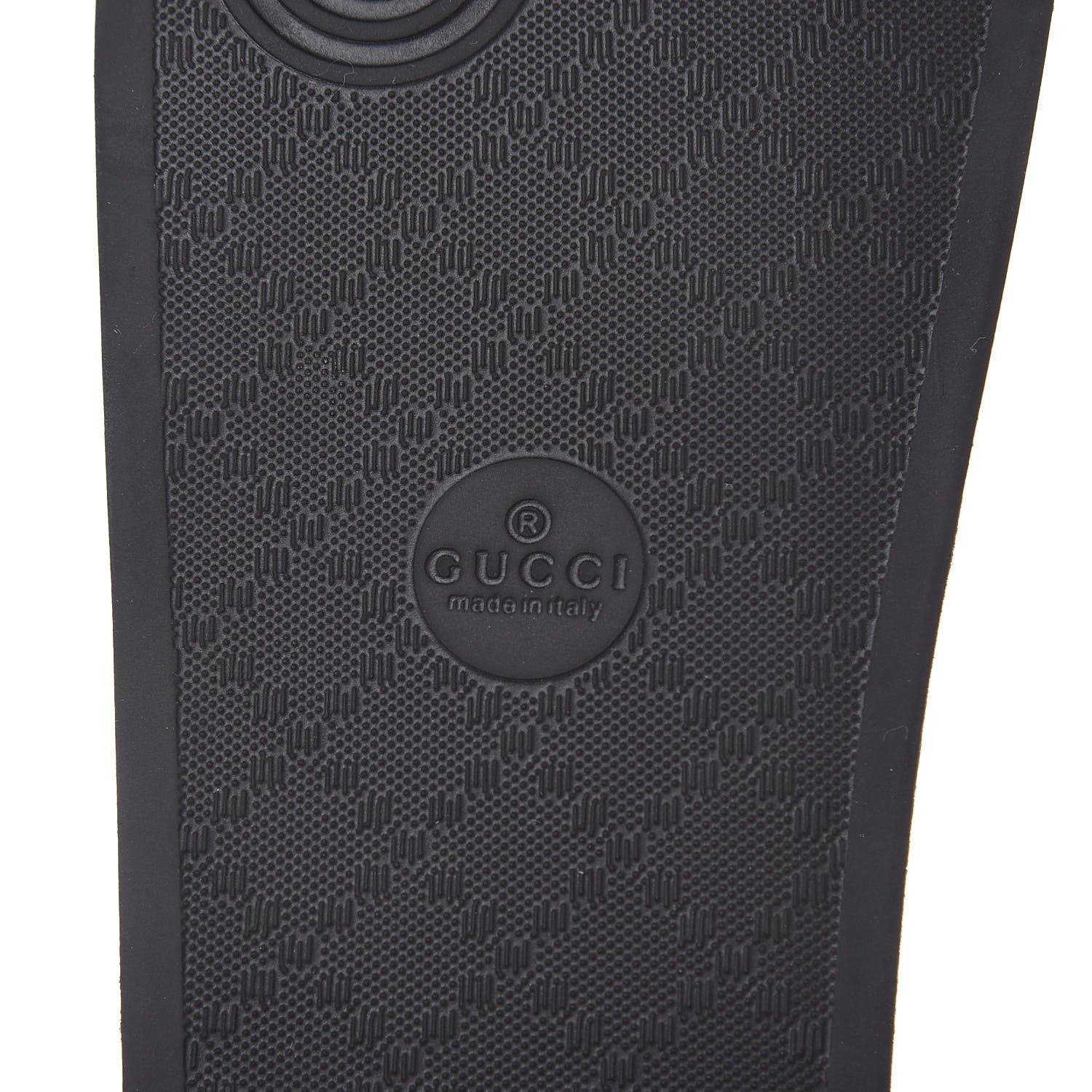 Gucci Rubber Womens Logo Slide Sandals 39 Black 6 of 7