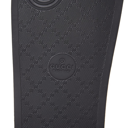 Gucci Rubber Womens Logo Slide Sandals 39 Black 6 of 7