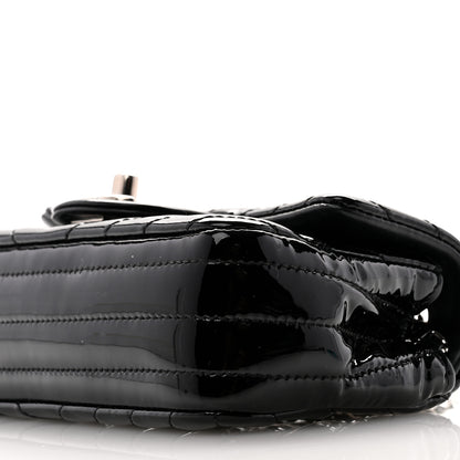 Chanel Patent Calfskin Chevron Quilted Extra Mini Flap Black 9 of 11