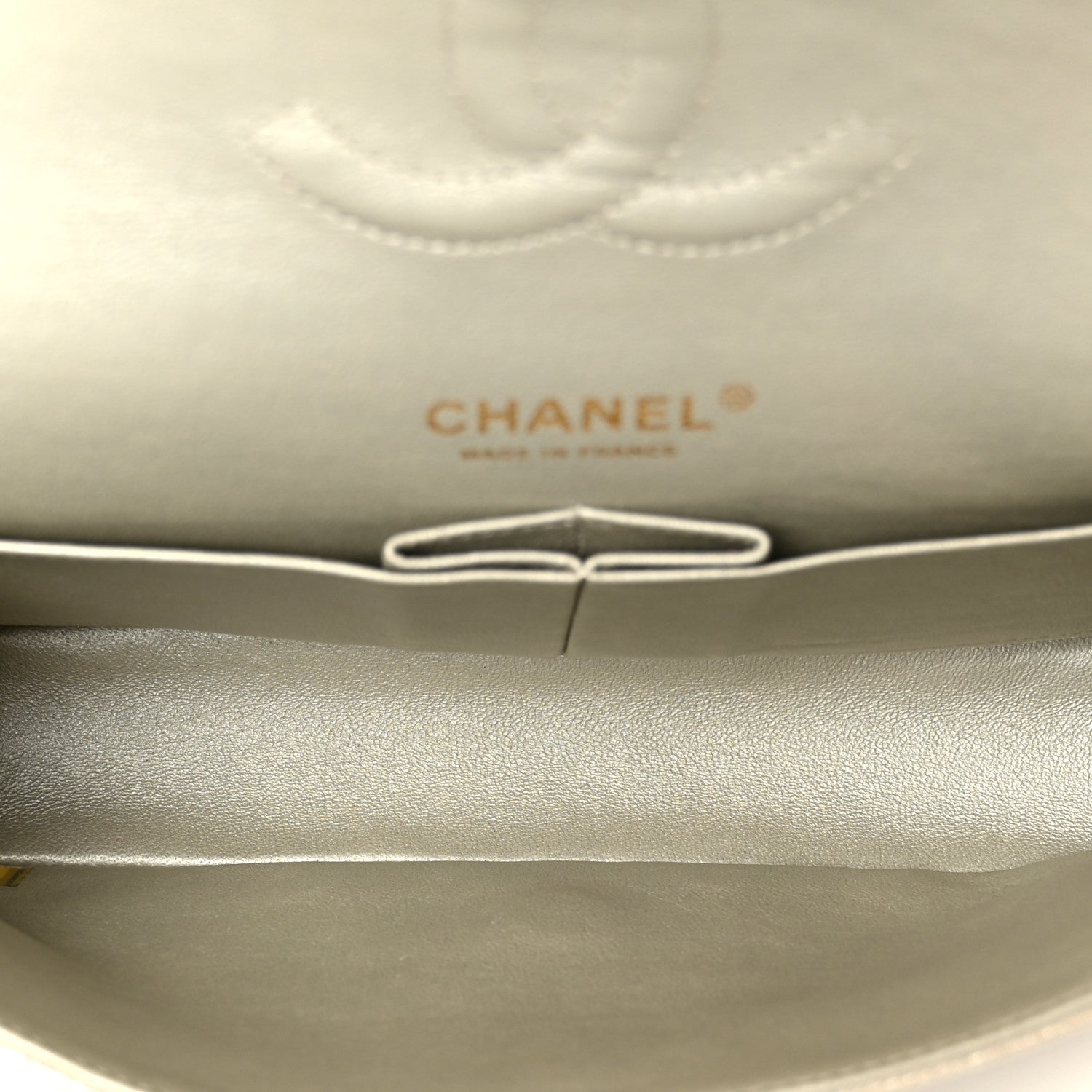 Chanel Metallic Canvas Quilted Medium Double Flap Light Gold 5 of 11