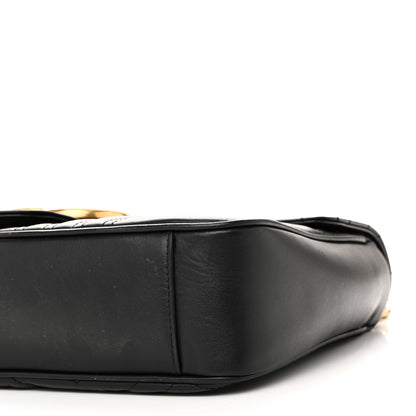 Gucci Calfskin Matelasse Medium GG Marmont Shoulder Bag Black 10 of 10
