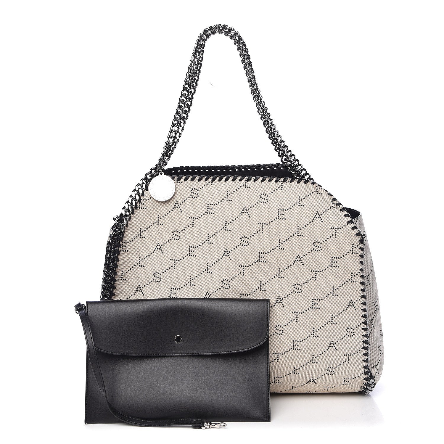 Stella McCartney Canvas Logo Falabella Reversible Tote Sand 1 of 19