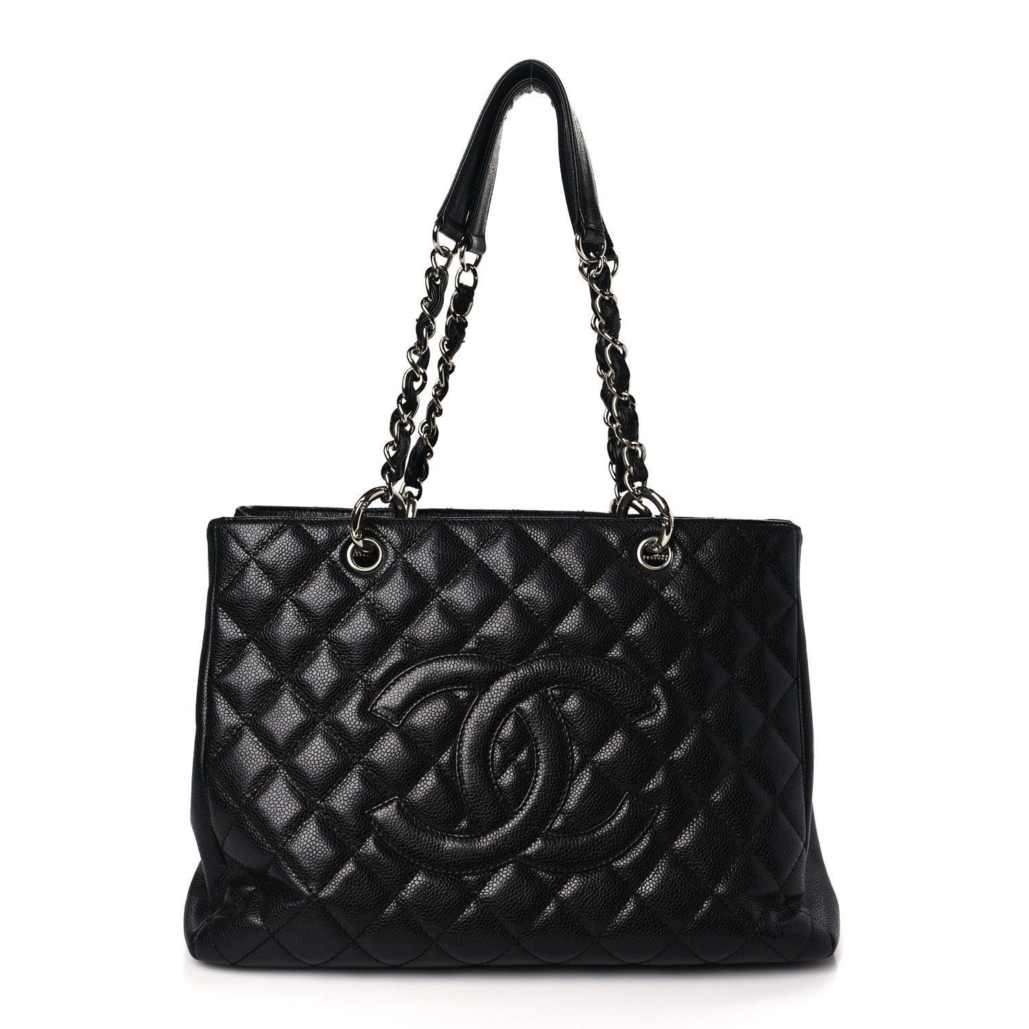 Chanel Caviar Quilted Grand Shopping Tote GST Black 1 of 10