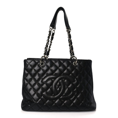 Chanel Caviar Quilted Grand Shopping Tote GST Black 1 of 10