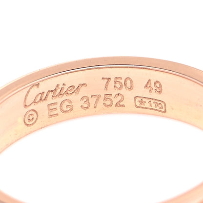 Cartier 18K Pink Gold 3.5mm LOVE Wedding Band Ring 49 4.75 4 of 4