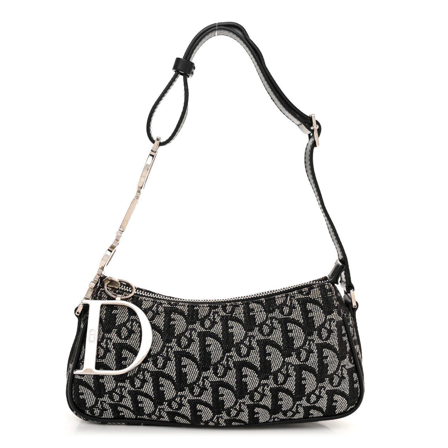 Christian Dior Monogram Shoulder Bag Pochette Blue 1 of 11