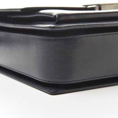 Saint Laurent Calfskin Medium Bellechasse Satchel Navy 10 of 14