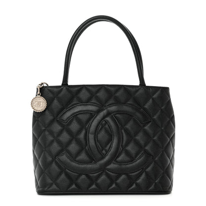 Chanel Caviar Quilted Medallion Tote Black 1 of 10