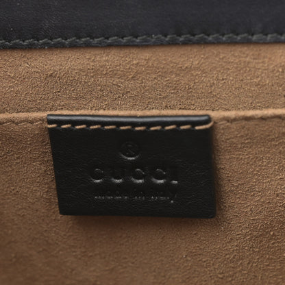 Gucci GG Supreme Monogram Calfskin Small Padlock Shoulder Bag Beige Black Cuir 6 of 11