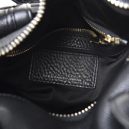 Alexander Wang Pebbled Lambskin Rocco Black Pale Gold Hardware 7 of 8