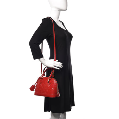 Louis Vuitton Vernis Alma BB Cherry 2 of 9