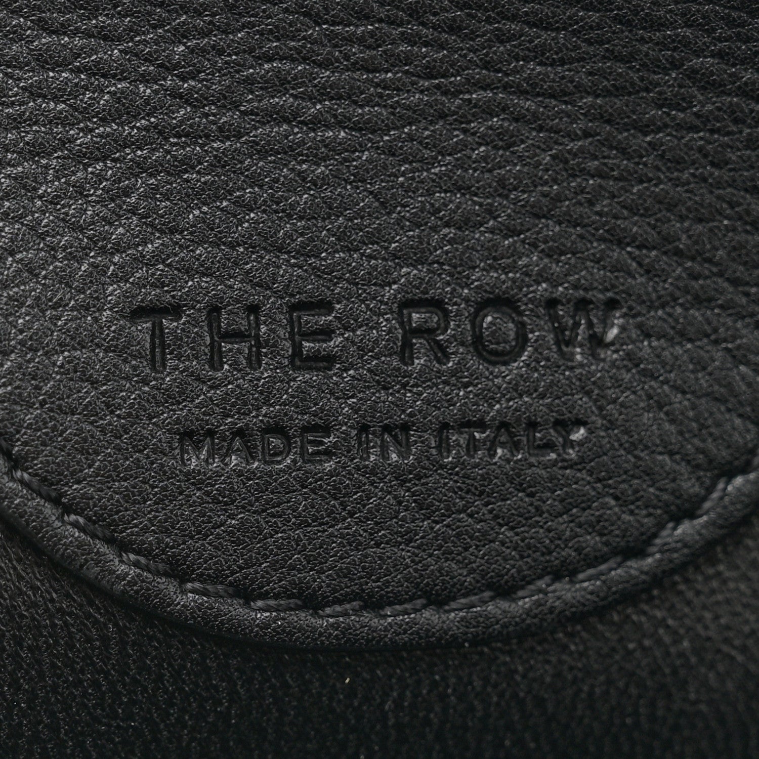 The Row Grained Saddle Calfskin Edith Bag Black 6 of 9