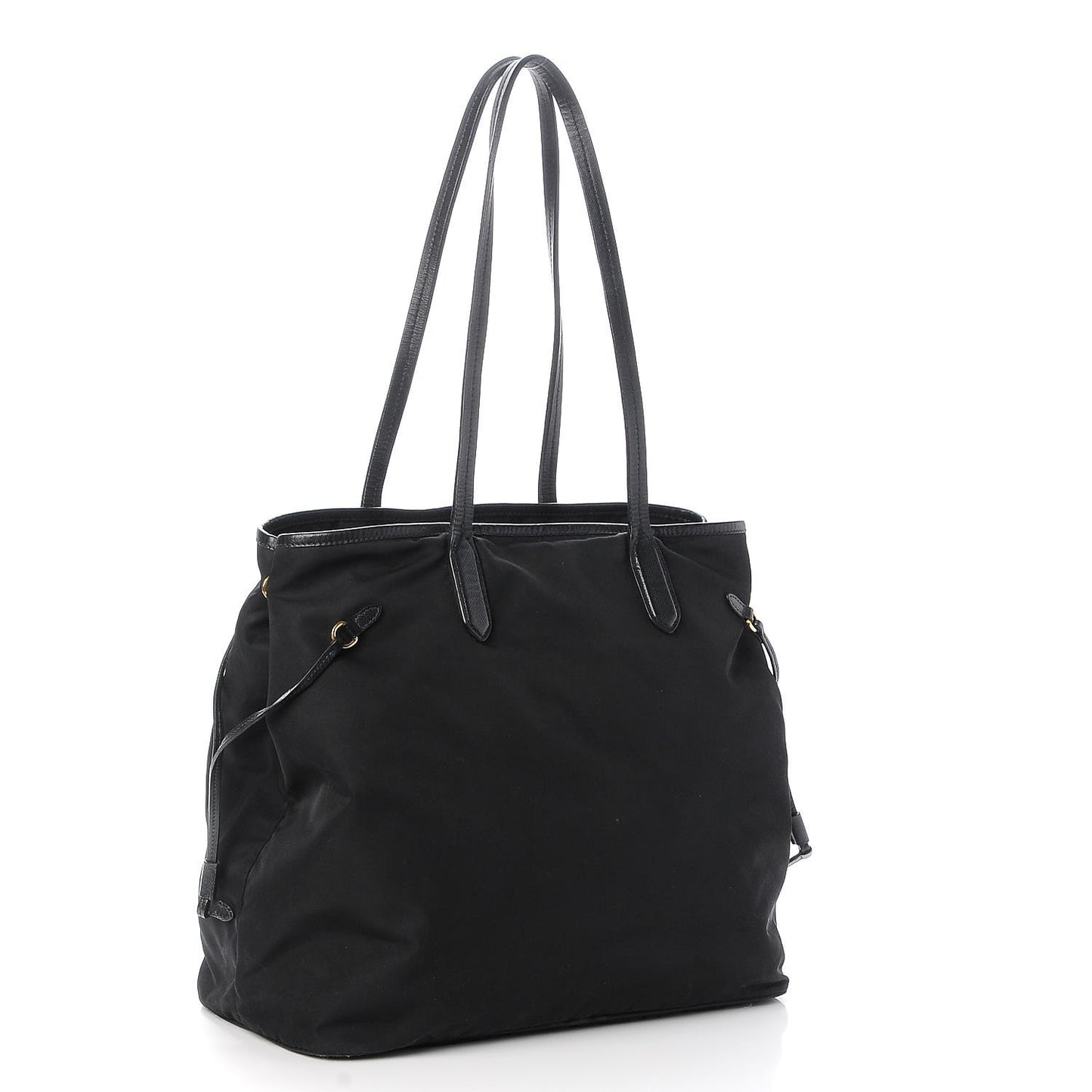 Saffiano Tessuto Nylon Tote Nero Black