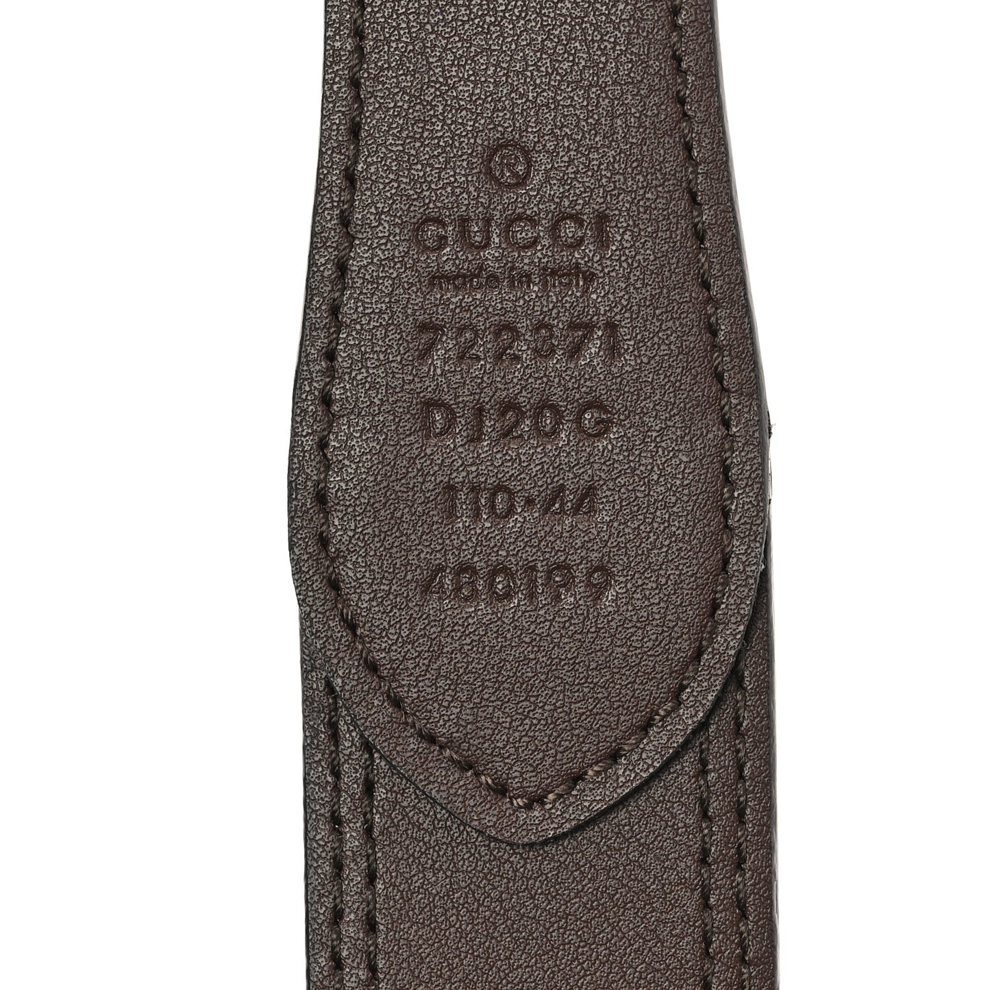 Textured Dollar Calfskin Belt 110 44 New Acero