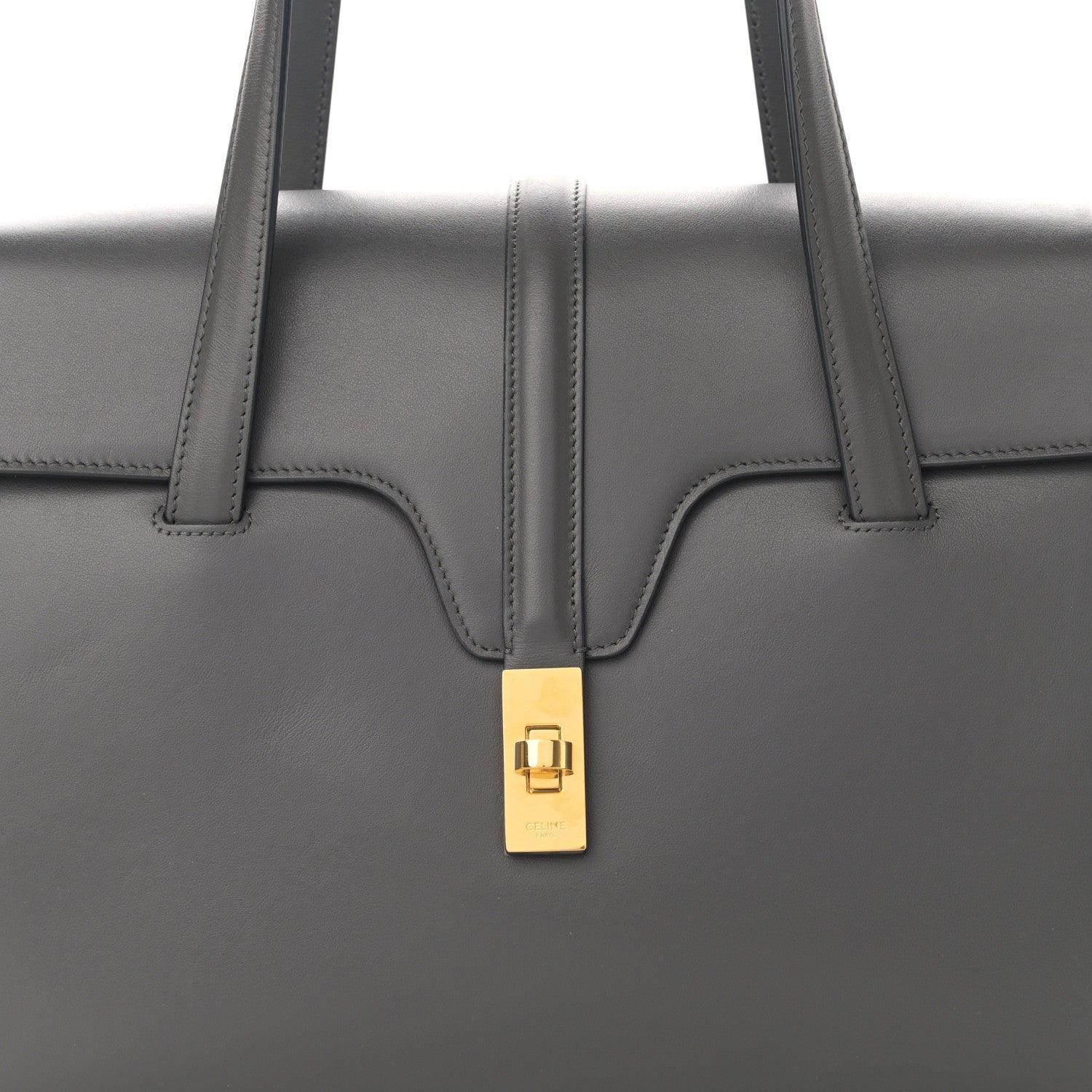 Celine Calfskin Medium Soft 16 Bag Anthracite 9 of 11