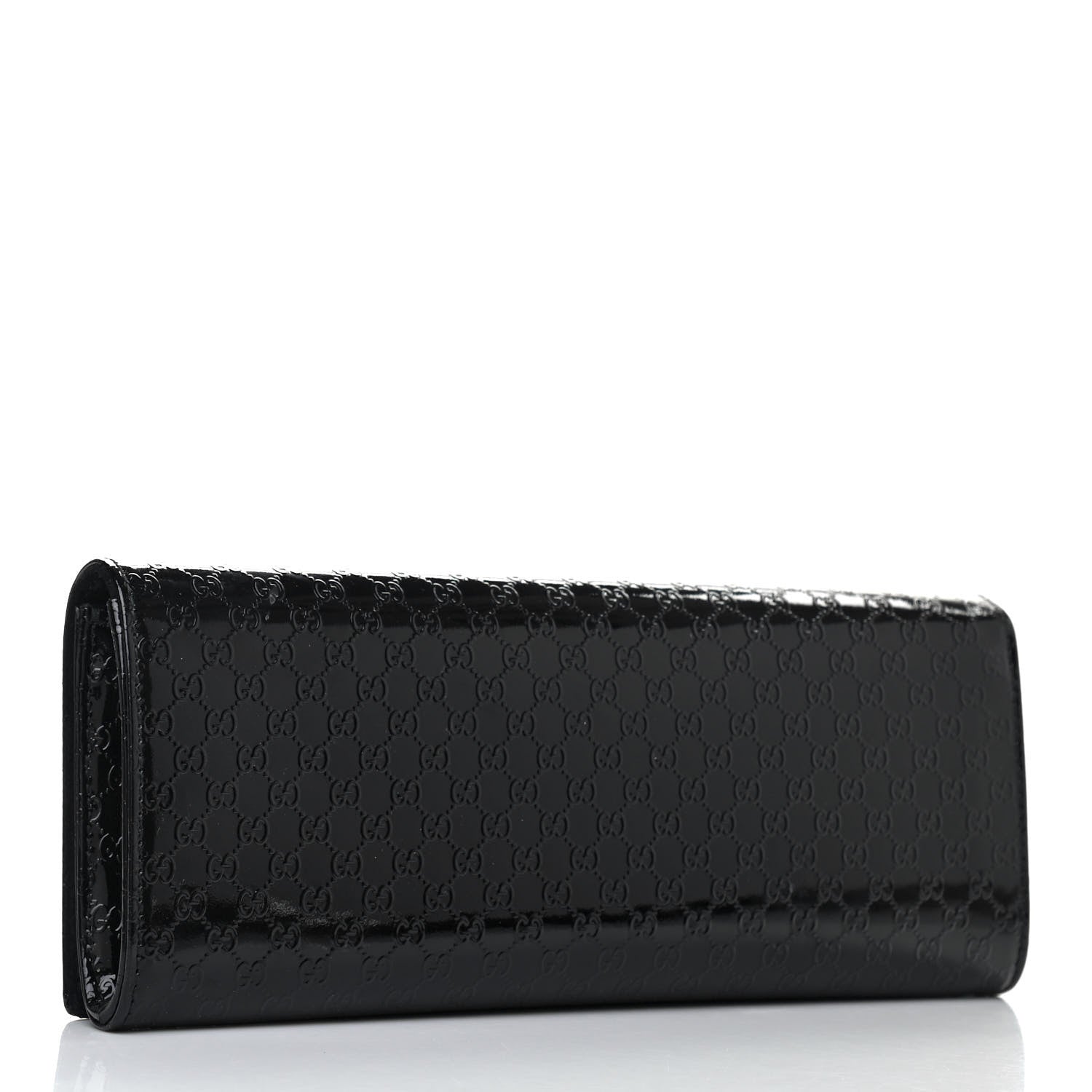 Gucci Patent Microguccissima Small Broadway Clutch Black 2 of 6