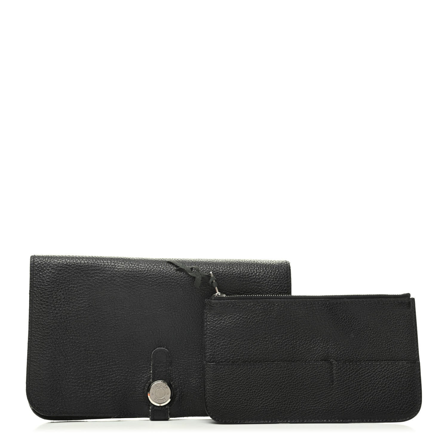 Hermes Togo Dogon Duo Wallet Black 7 of 11