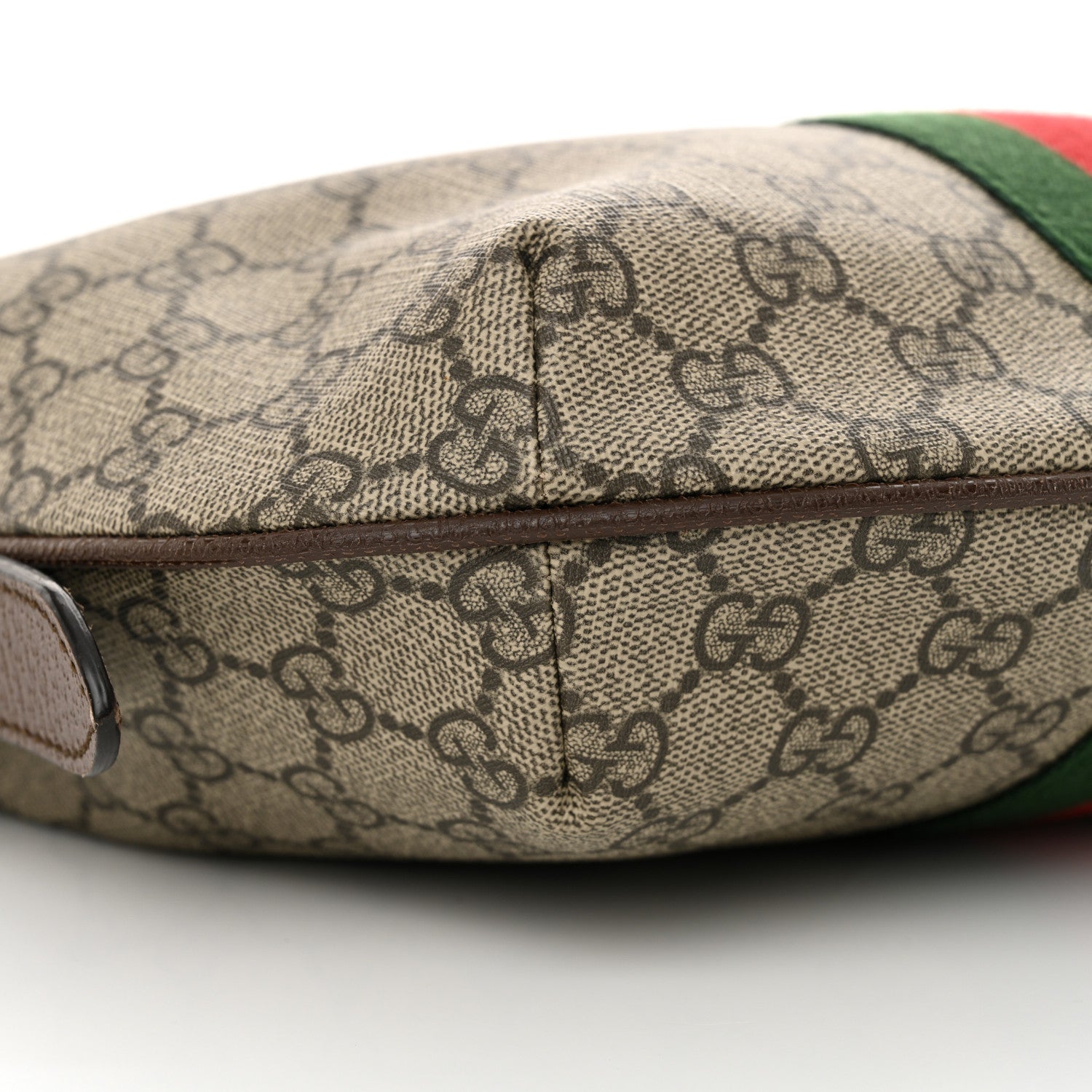 Gucci GG Supreme Monogram Web Small Ophidia Half Moon Hobo Brown 9 of 11