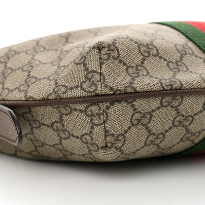 Gucci GG Supreme Monogram Web Small Ophidia Half Moon Hobo Brown 9 of 11