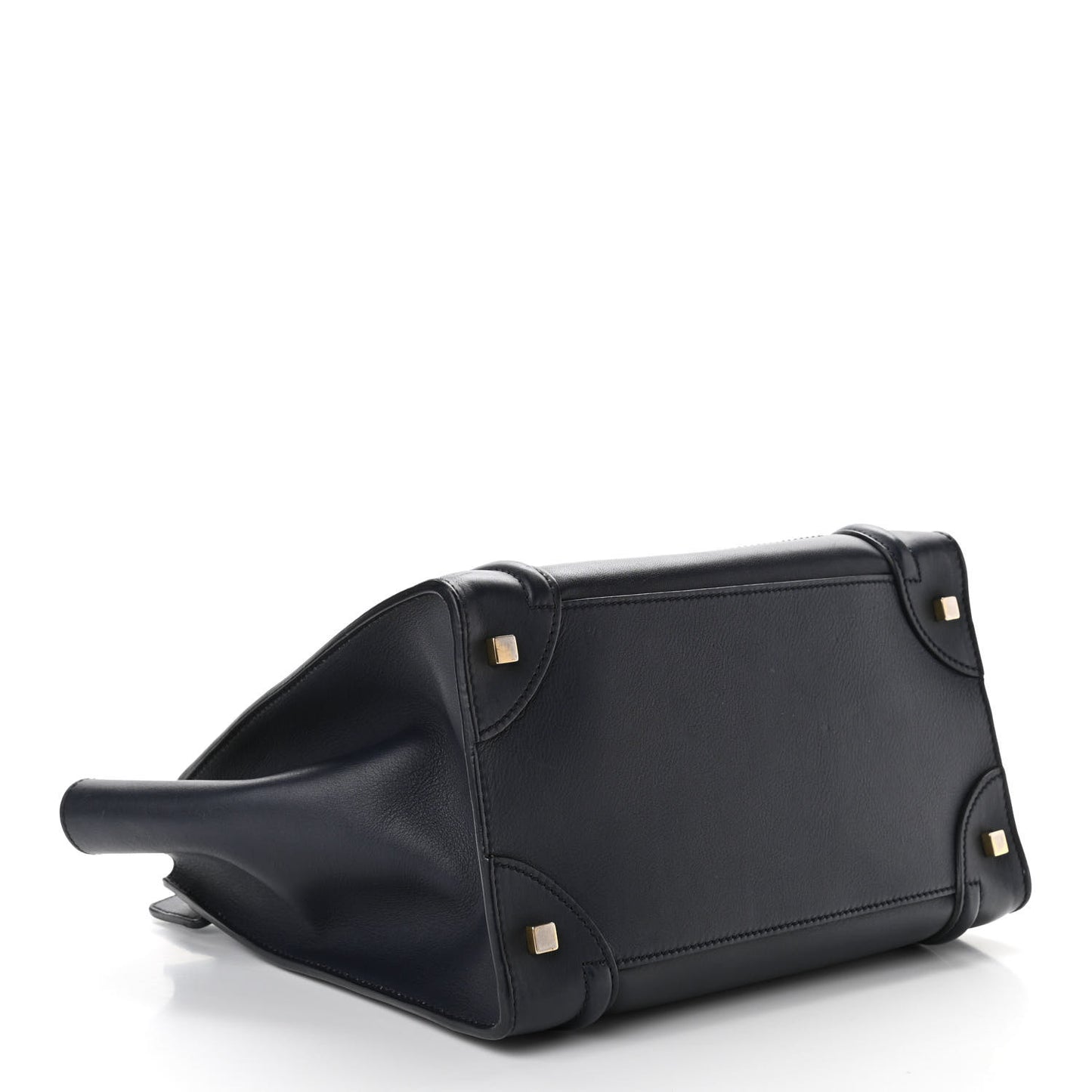 Smooth Calfskin Mini Luggage Navy Blue