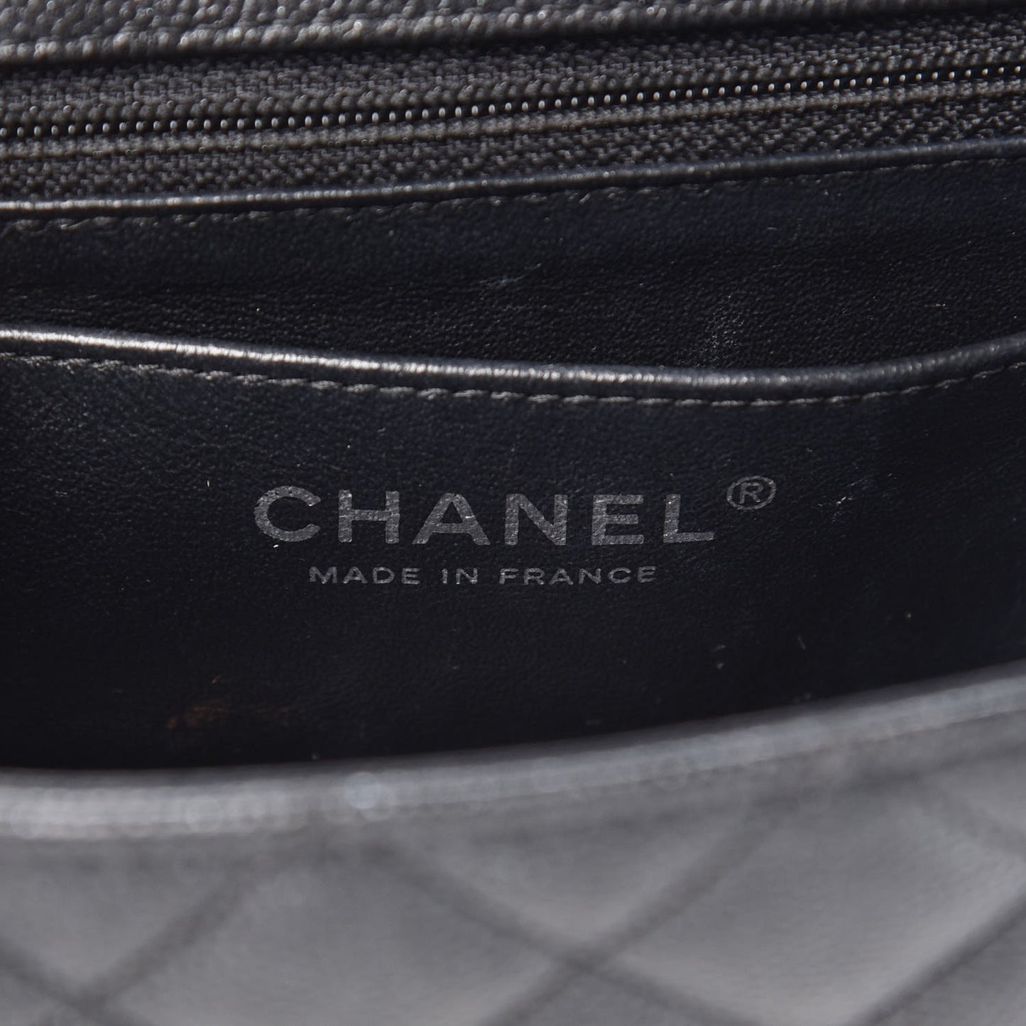 Metallic Caviar Quilted Mini Rectangular Flap Black
