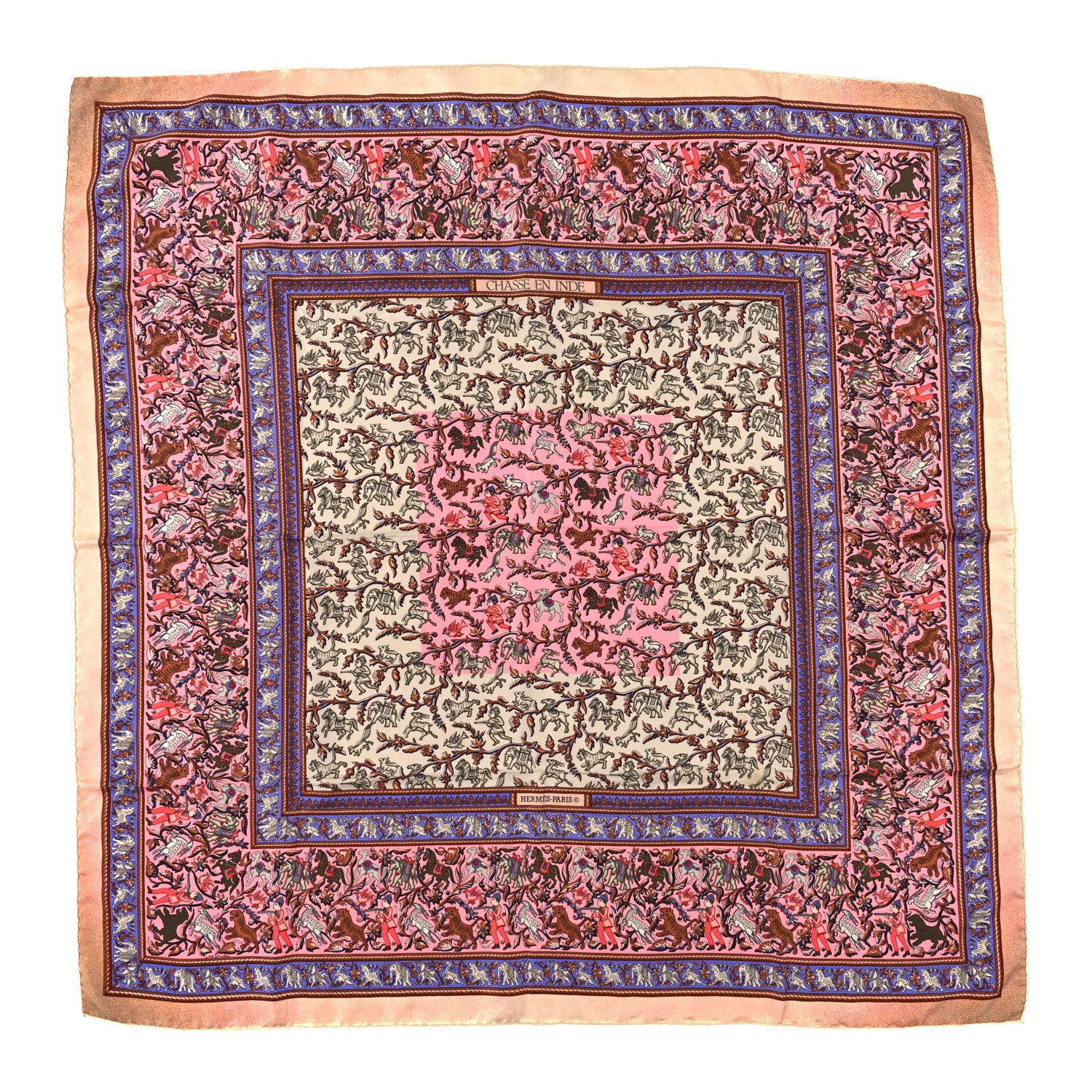 Hermes Silk Chasse en Inde Scarf 90 1 of 3