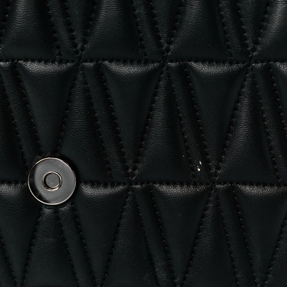 Versace Nappa Quilted Virtus Top Handle Shoulder Bag Grey 7 of 12