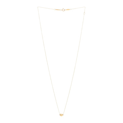 Tiffany 18K Yellow Gold 6.5mm Elsa Peretti Bean Pendant Necklace 2 of 5