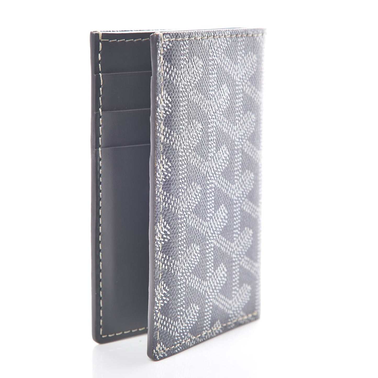 Goyardine Saint Pierre Card Holder Grey