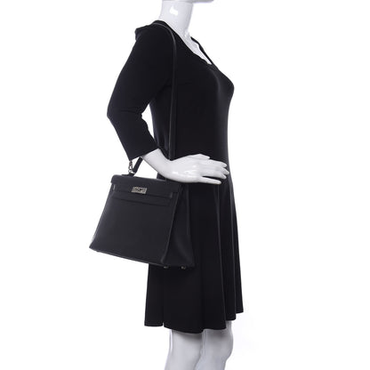 Hermes Epsom Kelly Sellier 32 Black 2 of 10