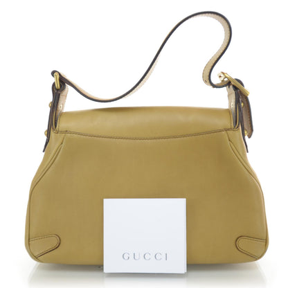 Gucci Leather Horsebit Flap Bag Tan 3 of 7