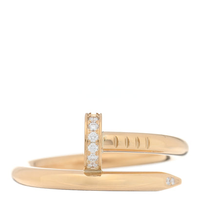Cartier 18K Yellow Gold Diamond Juste Un Clou Ring 56 7.5 1 of 4