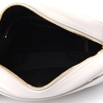 Saint Laurent Lambskin Quilted Victoire Camera Bag Blanc Vintage 4 of 5