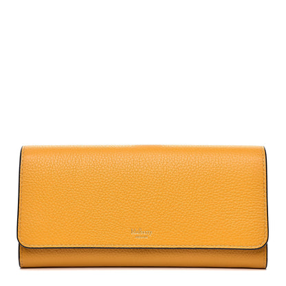 Mulberry Small Classic Grain Continental Wallet Deep Amber 1 of 9