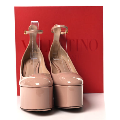 Valentino Garavani Patent Tan-Go 50/120mm Platform Pumps 36.5 Rose Cannelle 9 of 9
