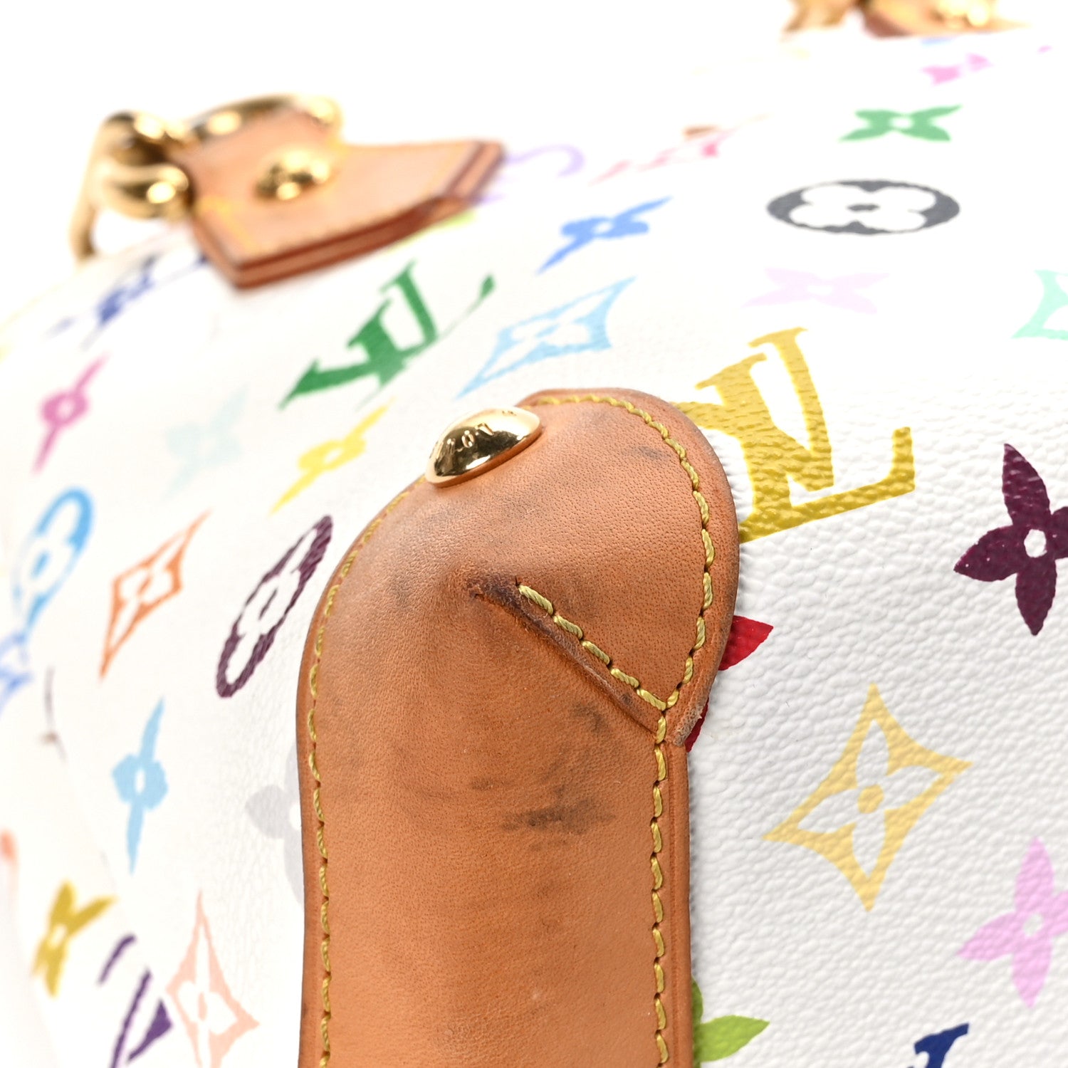 Louis Vuitton Monogram Multicolor Audra White 6 of 14