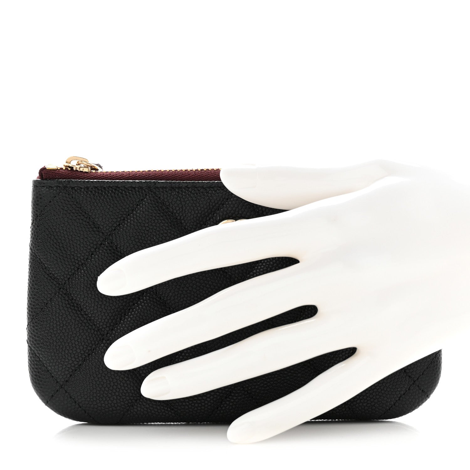 Chanel Caviar Quilted Small Pouch Black 2 of 8