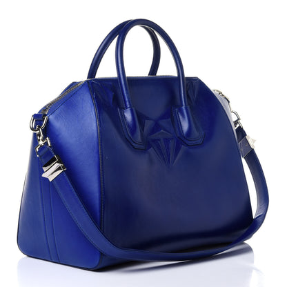 Givenchy Calfskin 3D Stud Medium Antigona Royal Blue 2 of 11