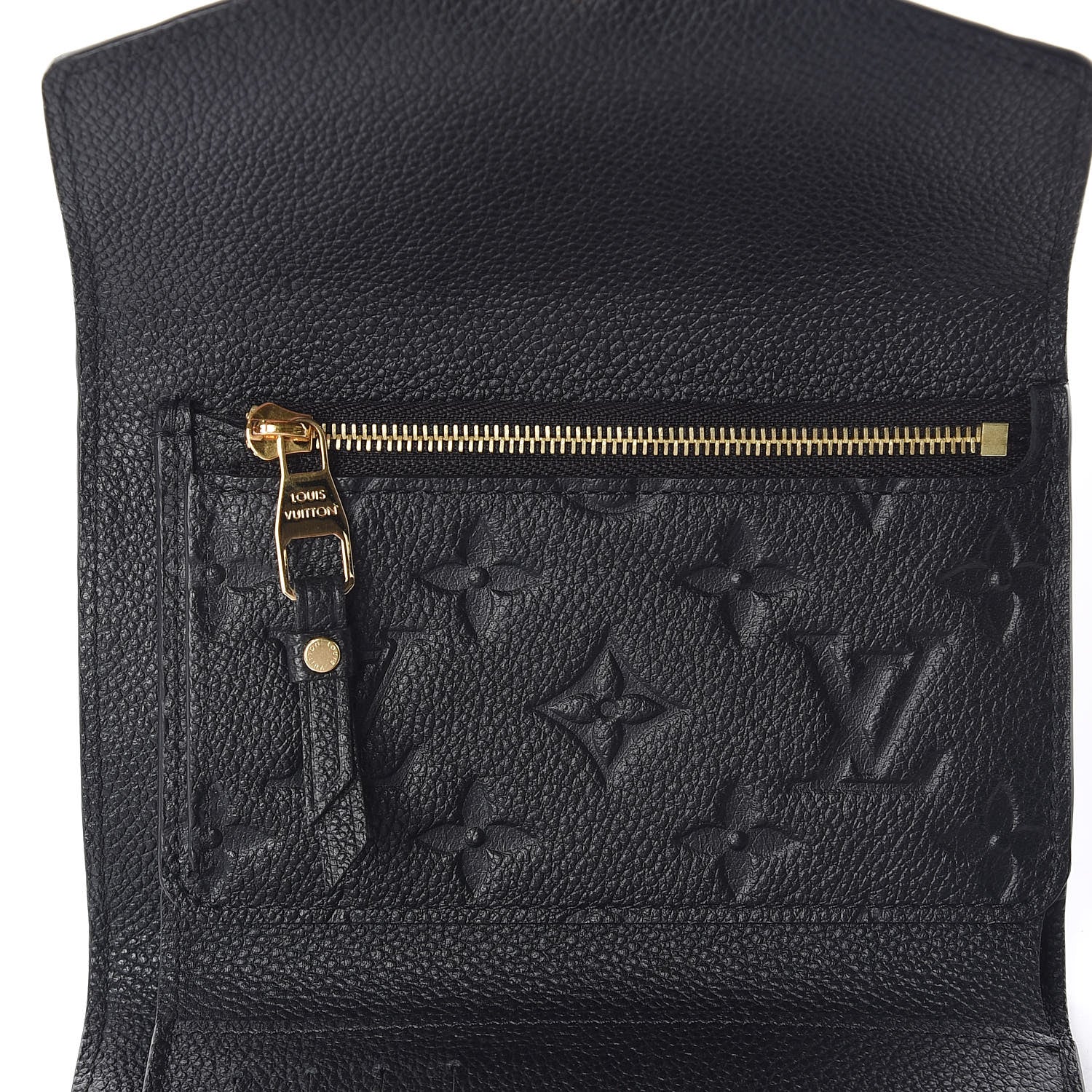 Louis Vuitton Empreinte Compact Curieuse Wallet Black 8 of 10