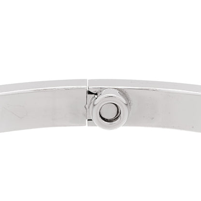 Cartier 18K White Gold 10 Diamond Small LOVE Bracelet 17 8 of 9