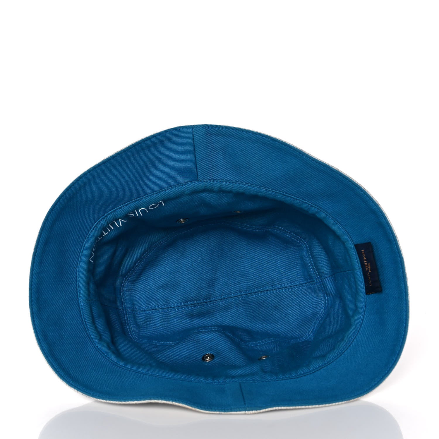 Louis Vuitton Monogram Denim Transformable Bob Bucket Hat 60 White Blue 10 of 12