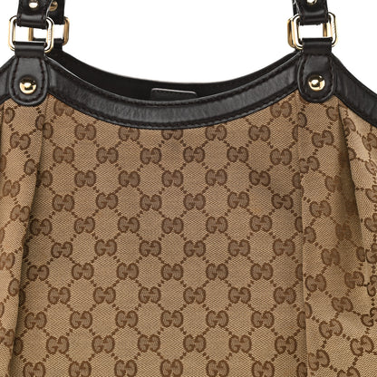 Gucci Monogram Sukey Tote Dark Brown 9 of 11