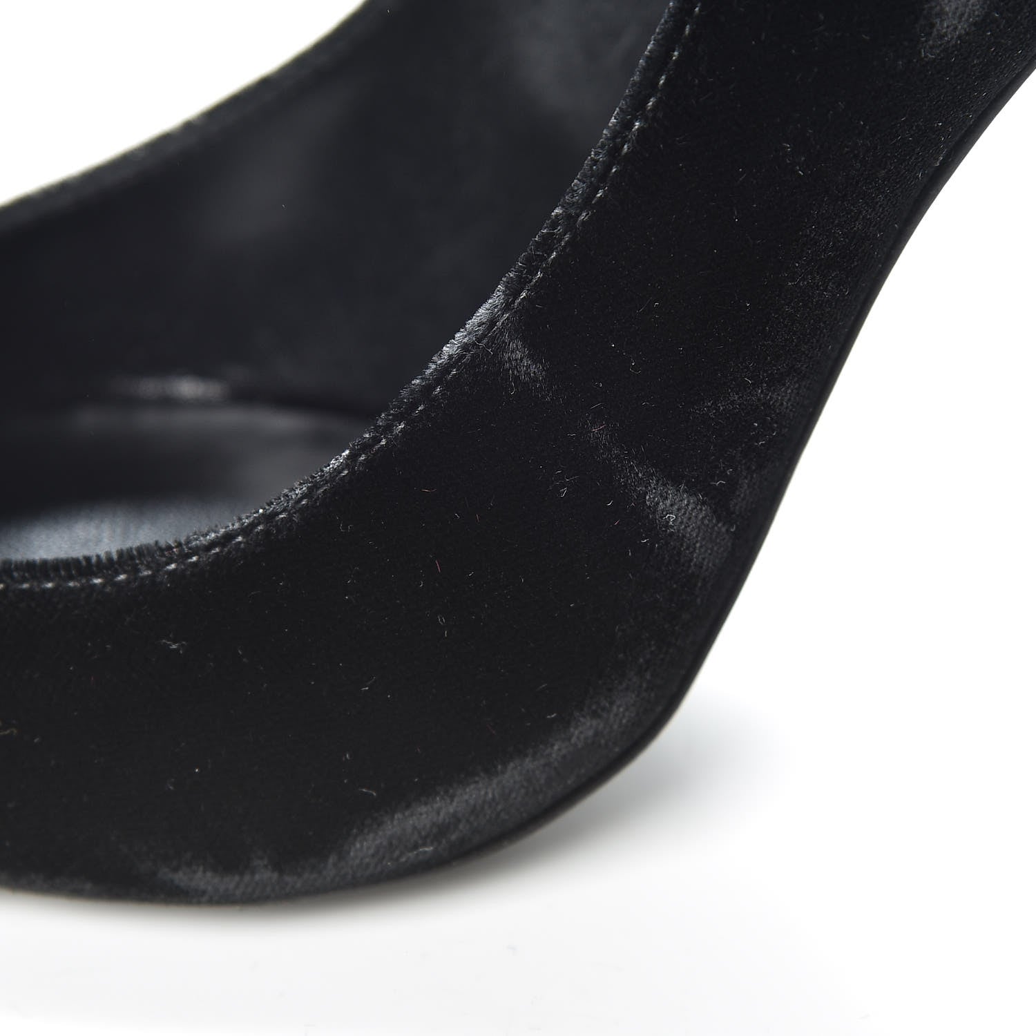 Saint Laurent Velvet Anja 105 Pumps 36 Black 8 of 12