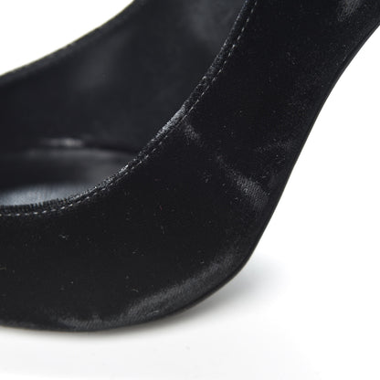 Saint Laurent Velvet Anja 105 Pumps 36 Black 8 of 12