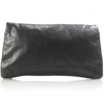 Balenciaga Agneau Giant Brogues Hardware Envelope Clutch Black 2 of 7